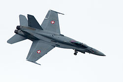 Un F-18 diseñado para el ejercito suizo